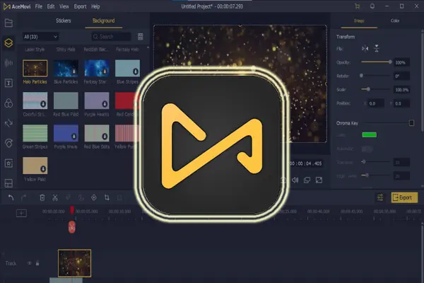 تحميل أسهل واخف برنامج مونتاج فيديوهات AceMovi 2023