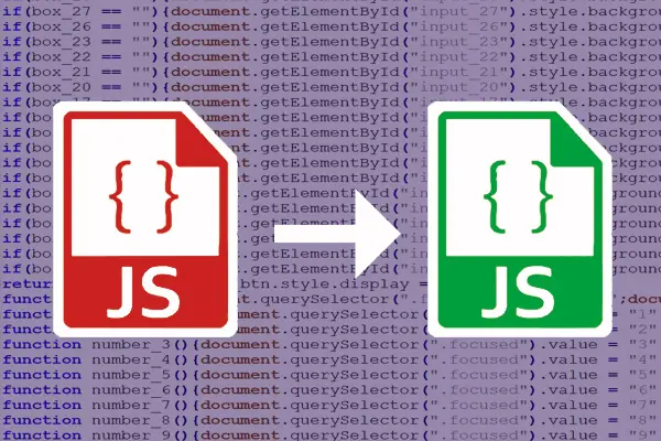 شرح كيفية ضغط أكواد جافا سكريبت أو تقليل حجم ملف javascript